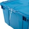 Global Industrial Blue Distribution Container With Hinged Lid 23-3/4x19-1/4x12-1/2 257813BL - alternate 5
